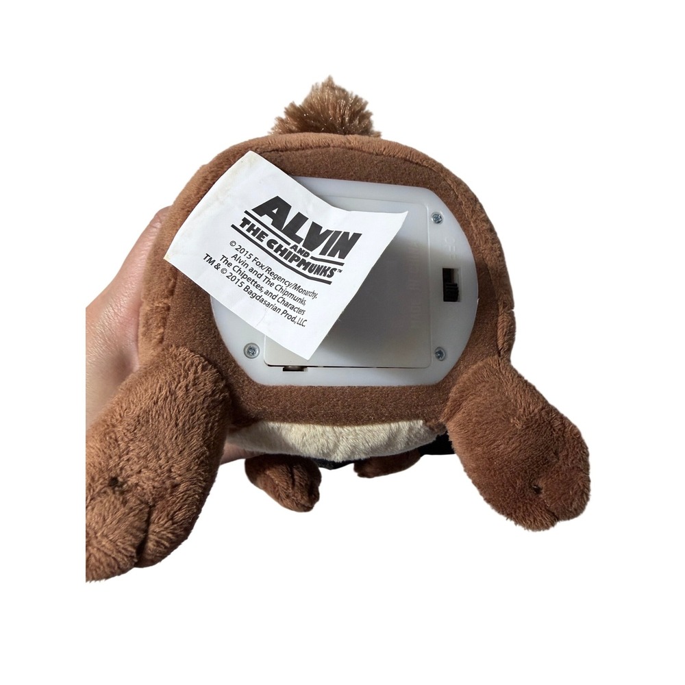 Alvin and The Chipmunks Simon Musical Animated Plush 2015 Blue Hoodie Headphones - Picture 3 of 5